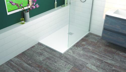 Receveur de douche résine de synthèse Mina blanc 70x120
